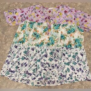 Floral Sheer Top